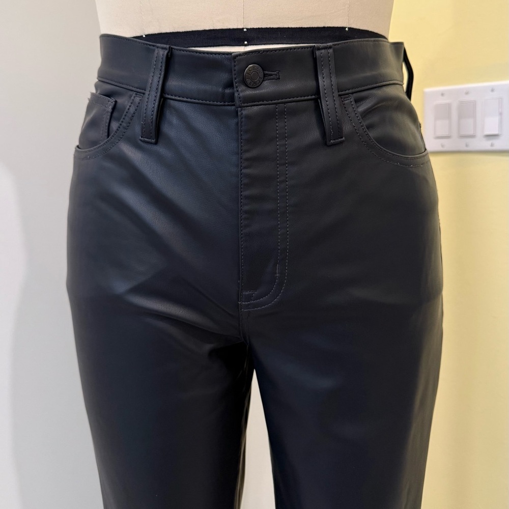 J Crew Factory Black Faux Leather Pants